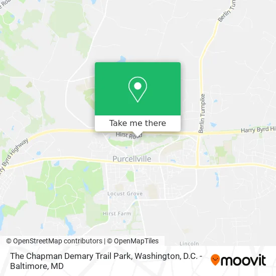 The Chapman Demary Trail Park map