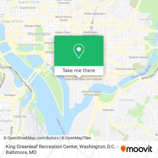 Mapa de King Greenleaf Recreation Center