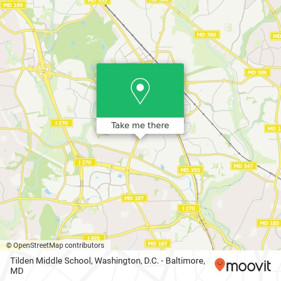 Mapa de Tilden Middle School