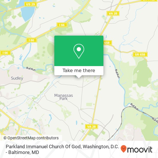 Parkland Immanuel Church Of God map