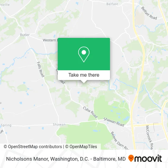 Nicholsons Manor map