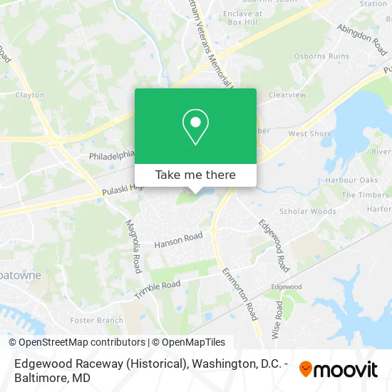 Mapa de Edgewood Raceway (Historical)