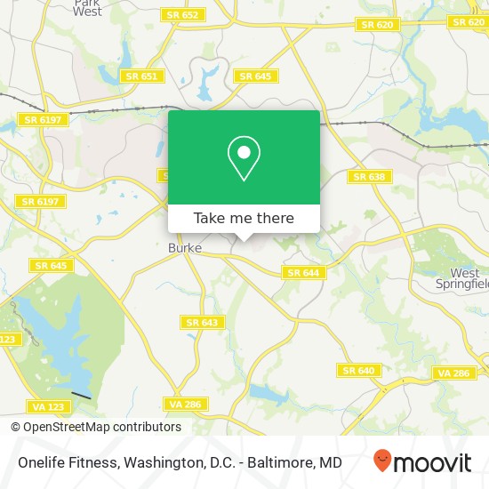 Onelife Fitness map