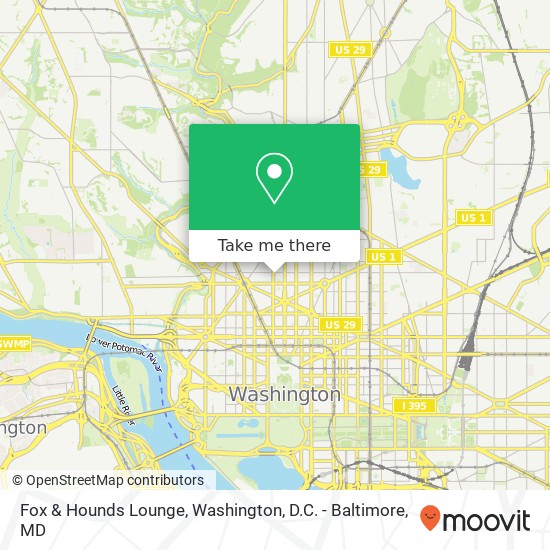 Fox & Hounds Lounge map