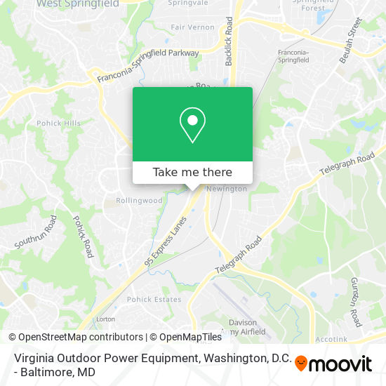 Virginia Outdoor Power Equipment map
