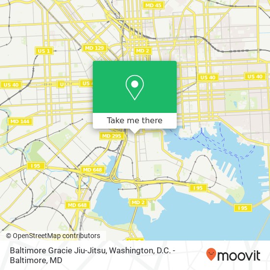 Baltimore Gracie Jiu-Jitsu map