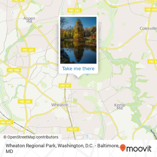 Mapa de Wheaton Regional Park