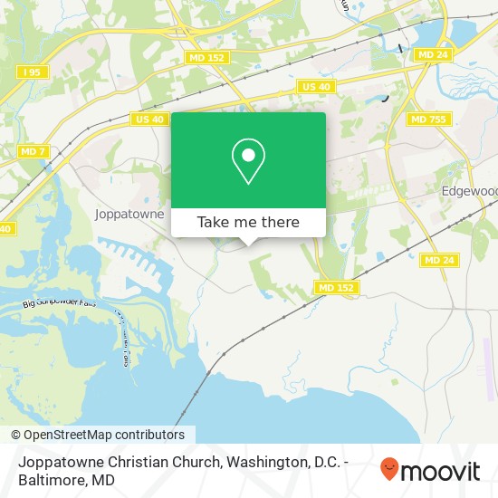 Mapa de Joppatowne Christian Church