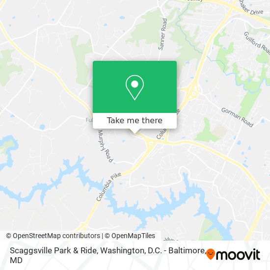 Mapa de Scaggsville Park & Ride