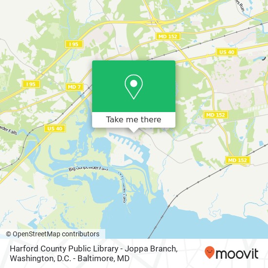 Harford County Public Library - Joppa Branch map