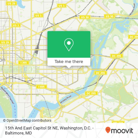 Mapa de 15th And East Capitol St NE