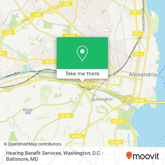 Hearing Benefit Services map