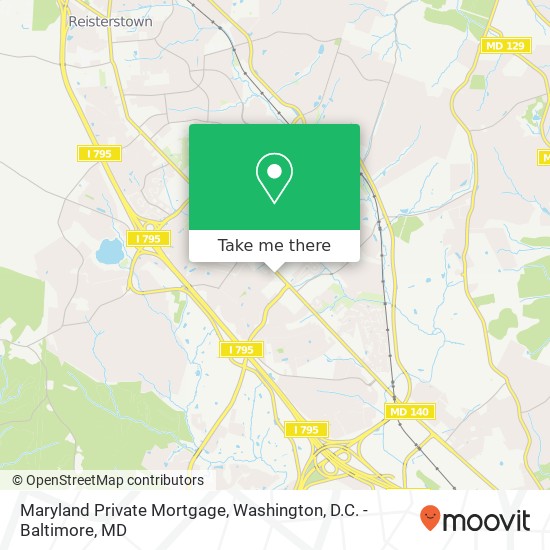 Maryland Private Mortgage map