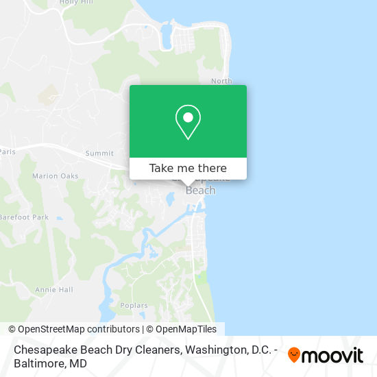 Mapa de Chesapeake Beach Dry Cleaners