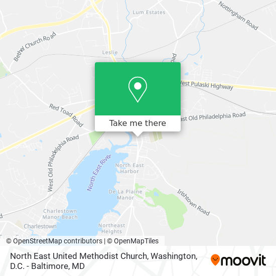 North East United Methodist Church map