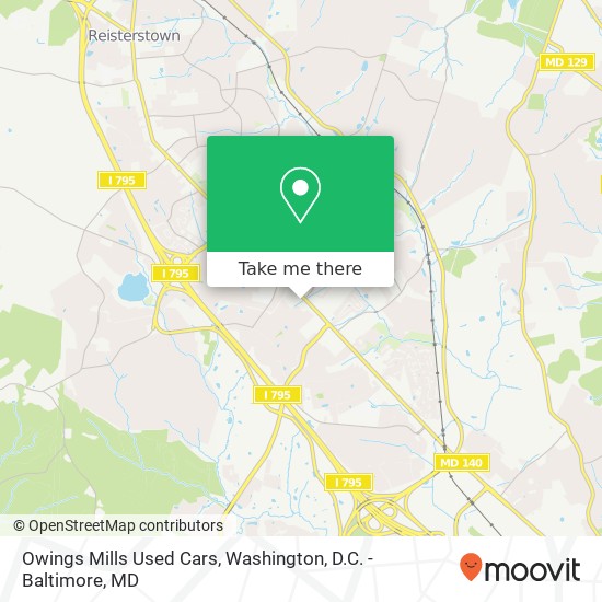 Owings Mills Used Cars map