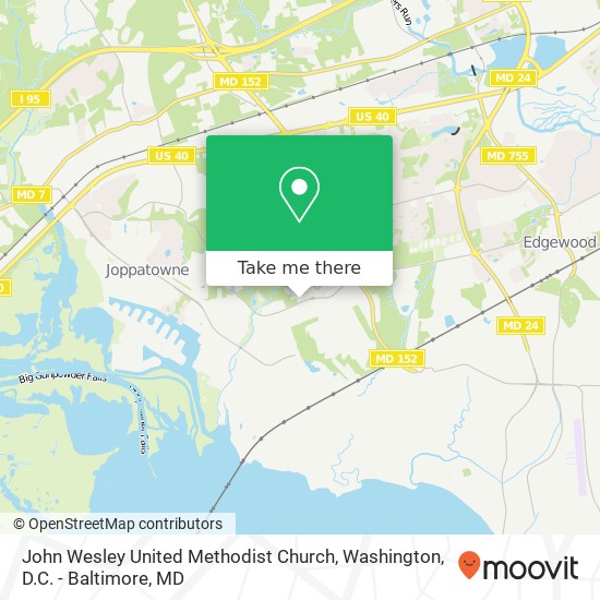 Mapa de John Wesley United Methodist Church