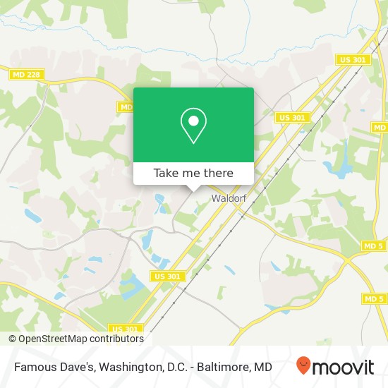 Famous Dave's map