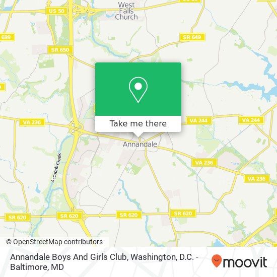 Annandale Boys And Girls Club map