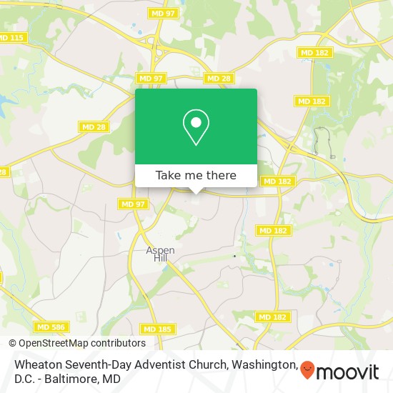 Mapa de Wheaton Seventh-Day Adventist Church