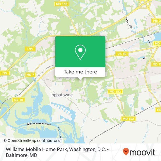 Mapa de Williams Mobile Home Park