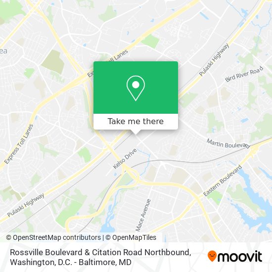 Rossville Boulevard & Citation Road Northbound map