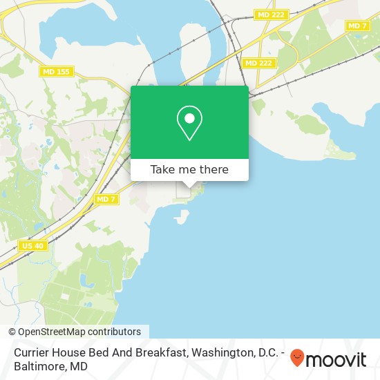 Mapa de Currier House Bed And Breakfast