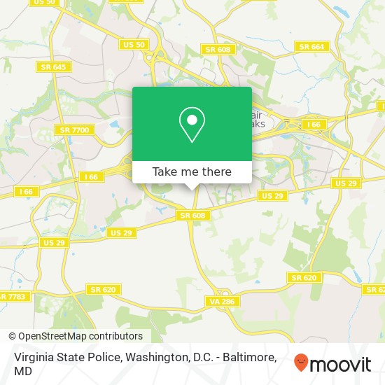 Virginia State Police map