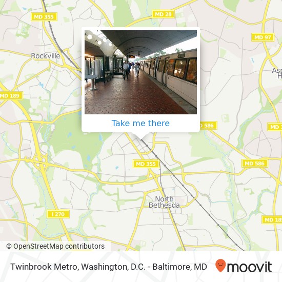 Mapa de Twinbrook Metro