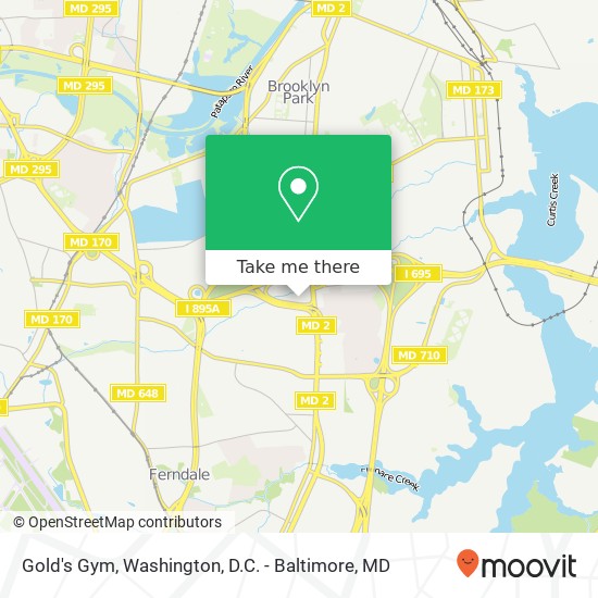 Gold's Gym map