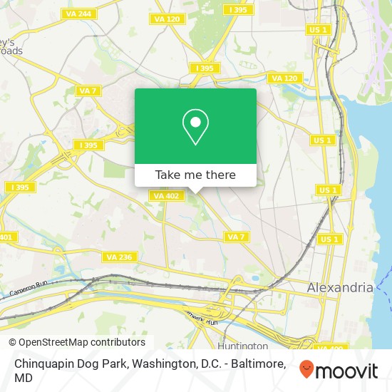 Mapa de Chinquapin Dog Park