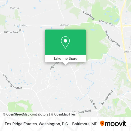 Fox Ridge Estates map