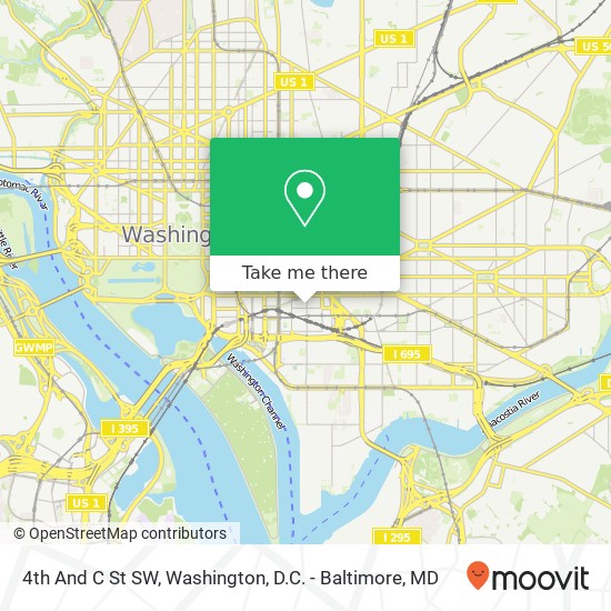Mapa de 4th And C St SW