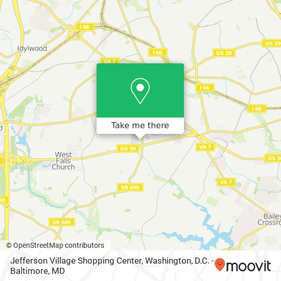 Mapa de Jefferson Village Shopping Center