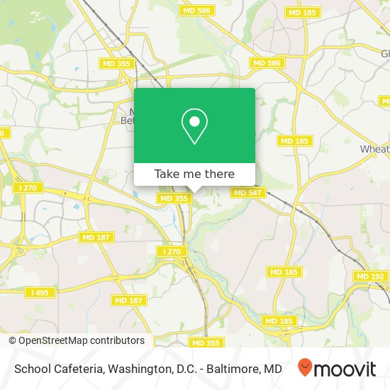 School Cafeteria map