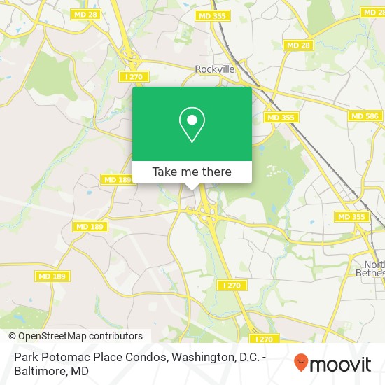 Mapa de Park Potomac Place Condos