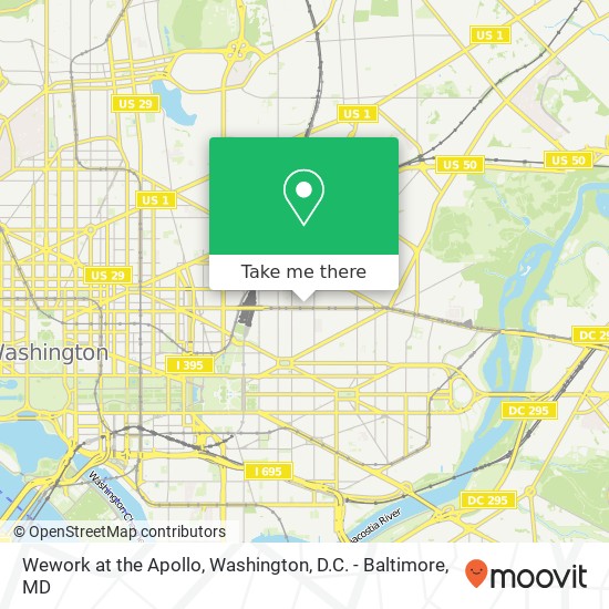 Wework at the Apollo map