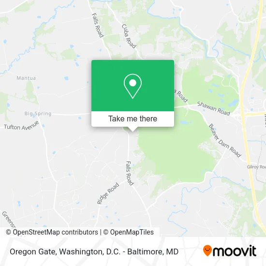 Oregon Gate map