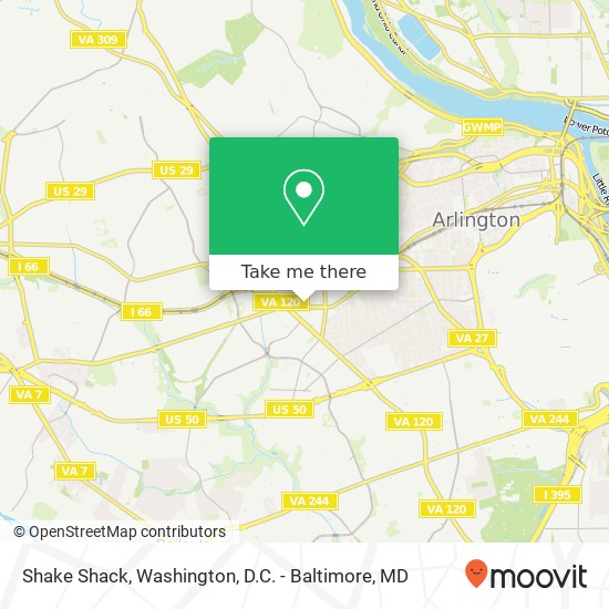 Mapa de Shake Shack