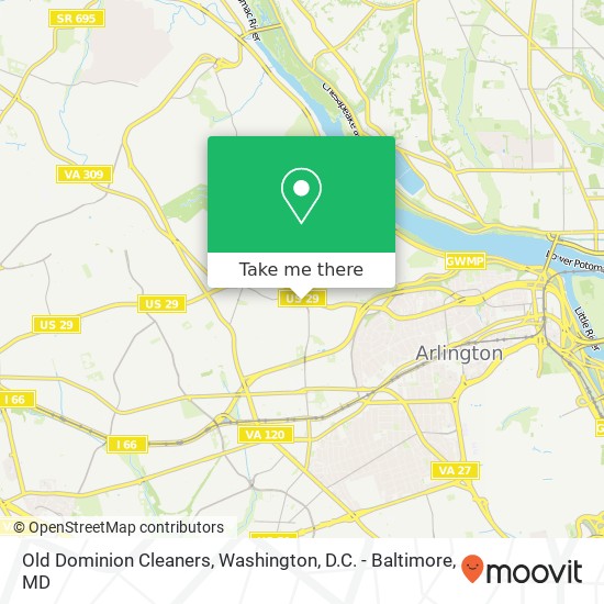 Mapa de Old Dominion Cleaners