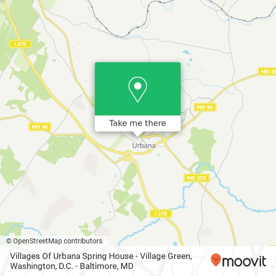 Mapa de Villages Of Urbana Spring House - Village Green