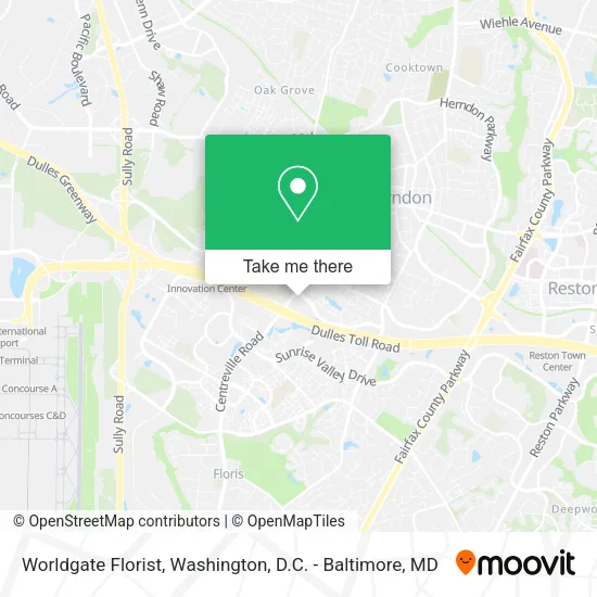 Mapa de Worldgate Florist