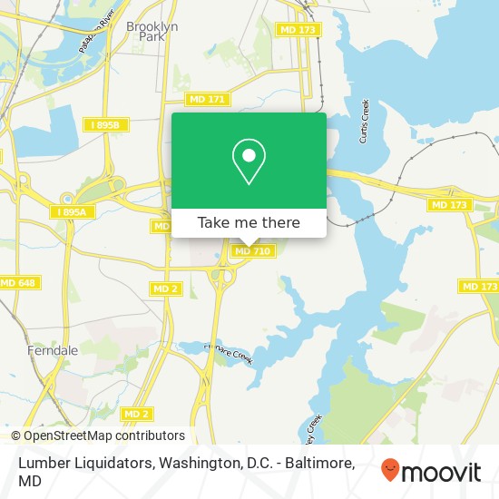 Lumber Liquidators map