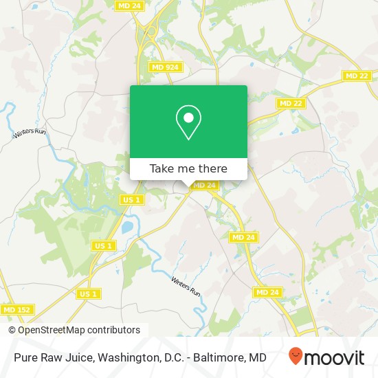 Mapa de Pure Raw Juice