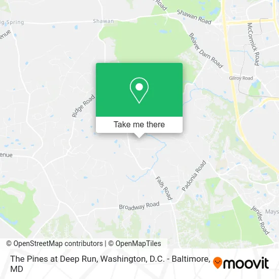 The Pines at Deep Run map