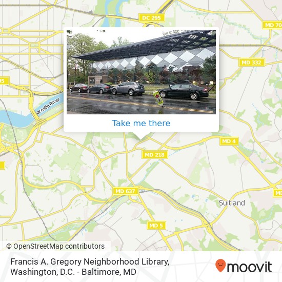 Francis A. Gregory Neighborhood Library map