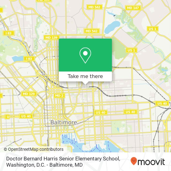 Mapa de Doctor Bernard Harris Senior Elementary School