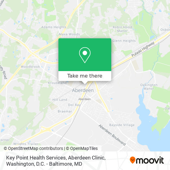Mapa de Key Point Health Services, Aberdeen Clinic