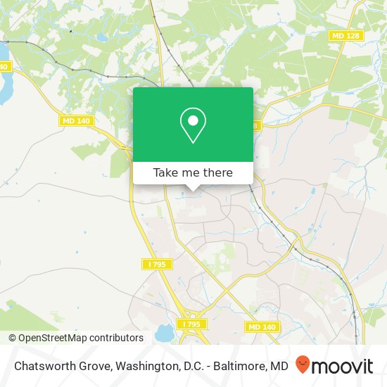 Chatsworth Grove map