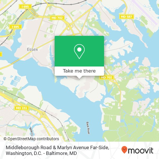 Middleborough Road & Marlyn Avenue Far-Side map